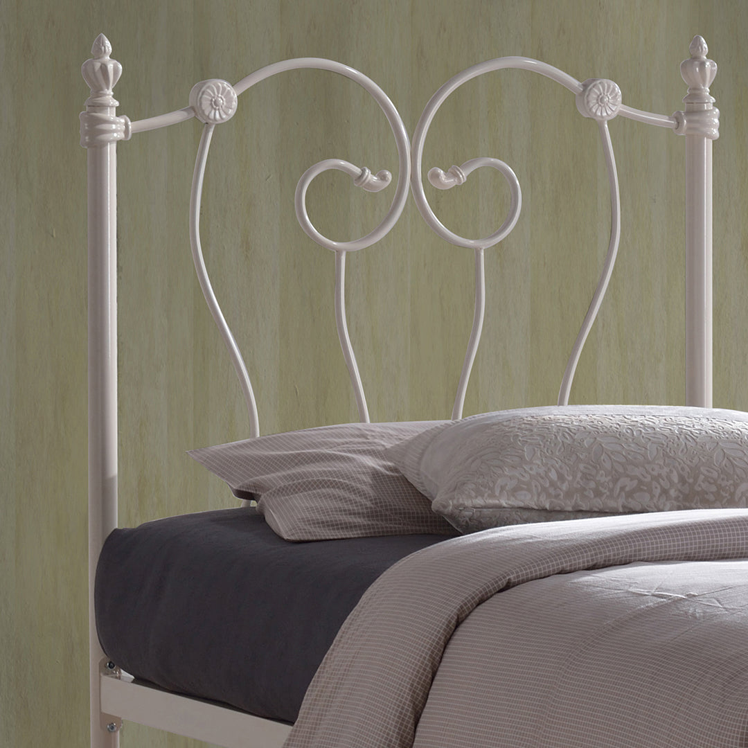 Metal Single Bed Victorian Style With Sprung Slatted Base - Inova