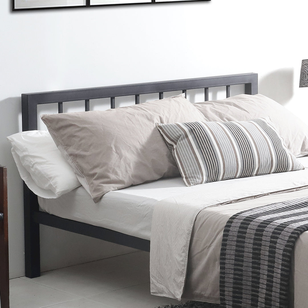 Metal Small Double Bed With Sprung Slatted Base - Metro