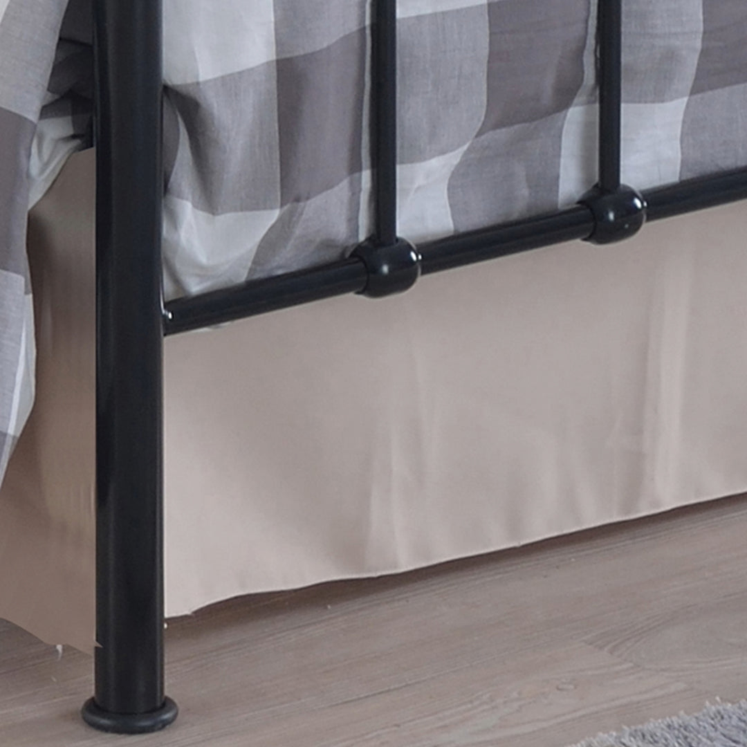 Metal Small Double Bed Victorian Style With Sprung Slatted Base - Alderley