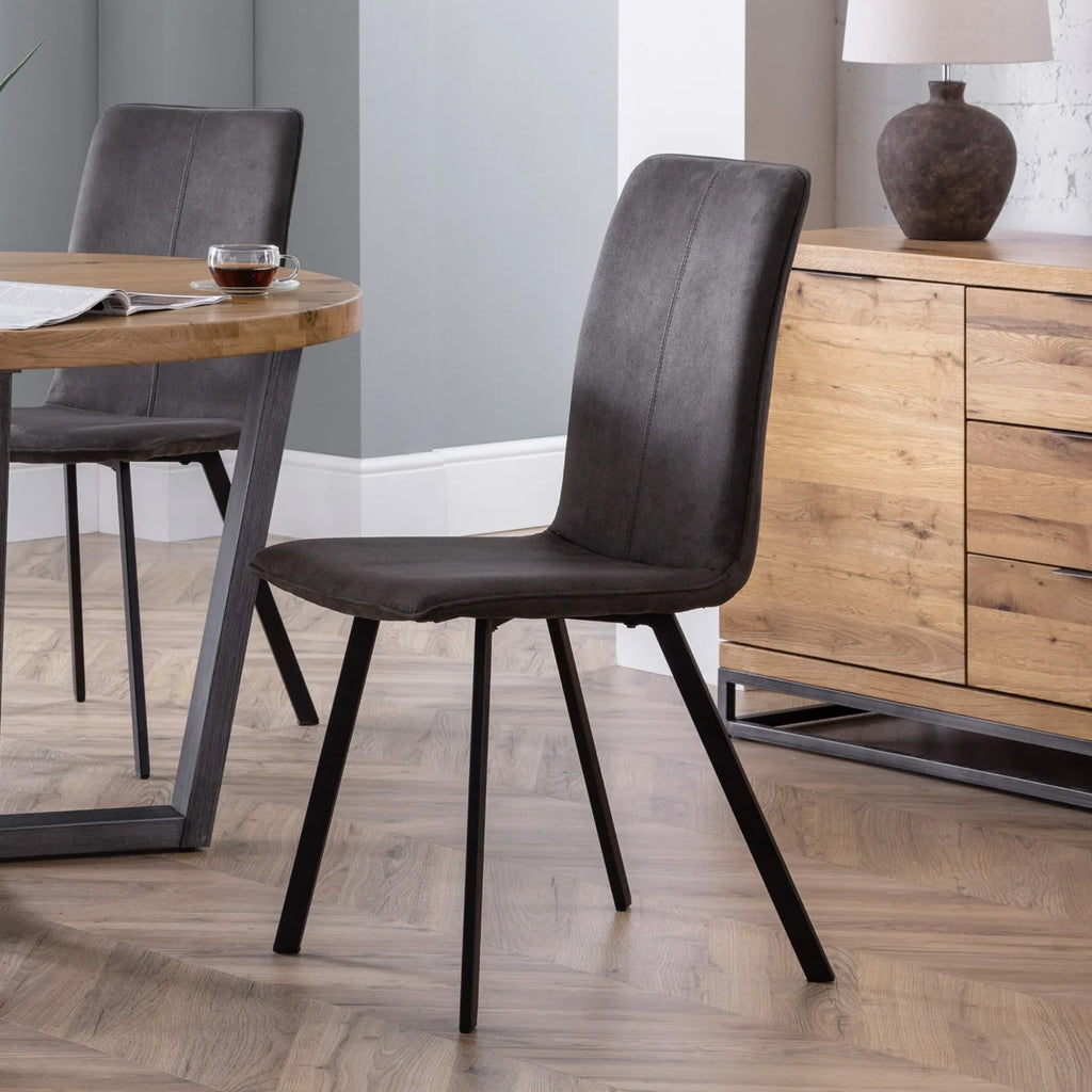 Microsuede Fabric Dining Chairs in Set Of 2 - Monroe