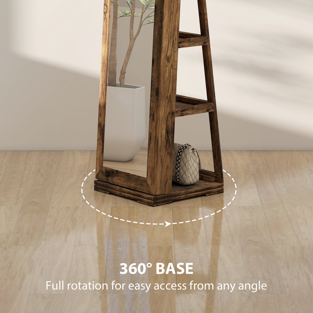 Mirrored Jewellery Storage Cabinet 38cm Wide - Velmora