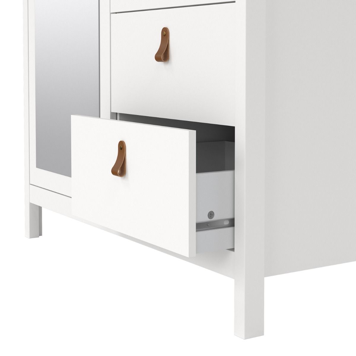 Mirrored Wardrobe With 2 Doors And 2 Drawers - Barcelona