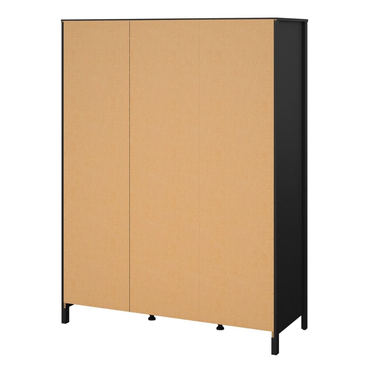 Mirrored Wardrobe With 3 Doors And 2 Drawers - Barcelona