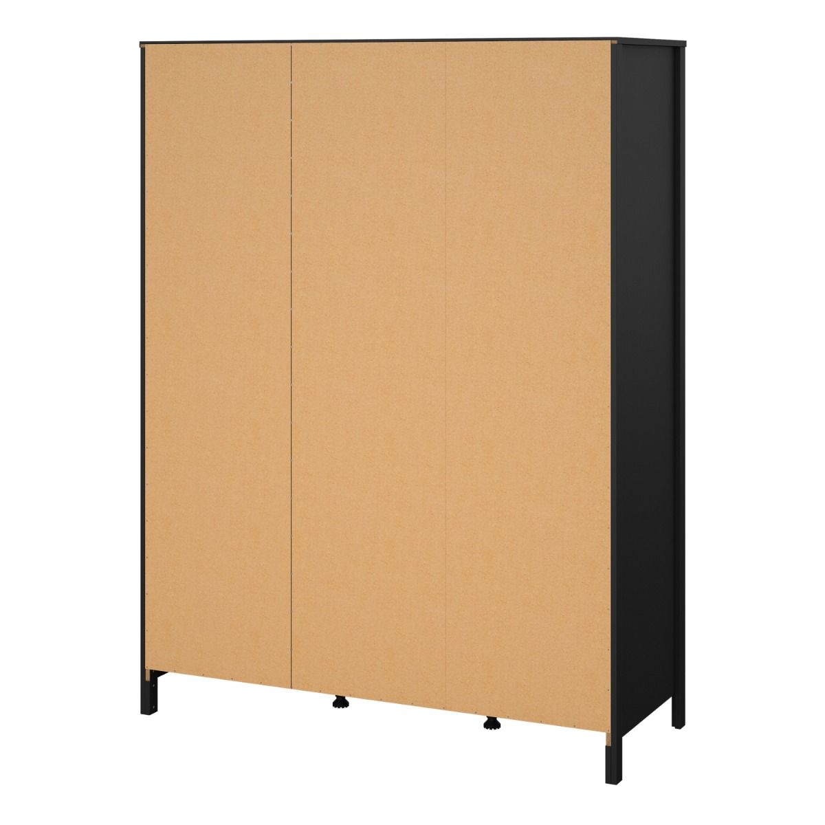 Mirrored Wardrobe With 3 Doors And 2 Drawers - Madrid