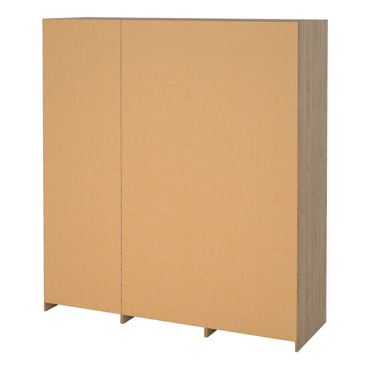 Mirrored Wardrobe With 3 Sliding Doors And 4 Drawers - Line