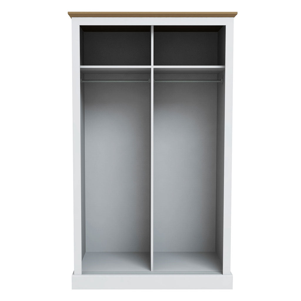 Mirrored Wardrobe With 2 Sliding Doors - Devon