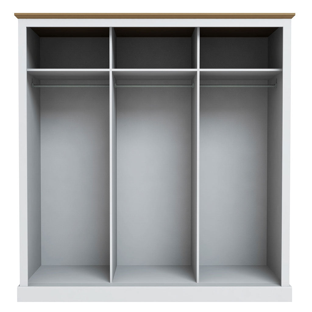 Mirrored Wardrobe With 3 Sliding Doors - Devon