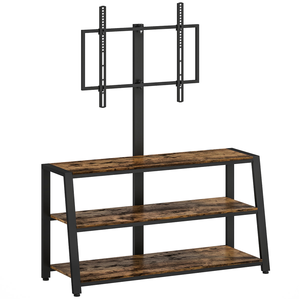 Particle Board TV Stand 108cm Wide With Bracket - Velmora