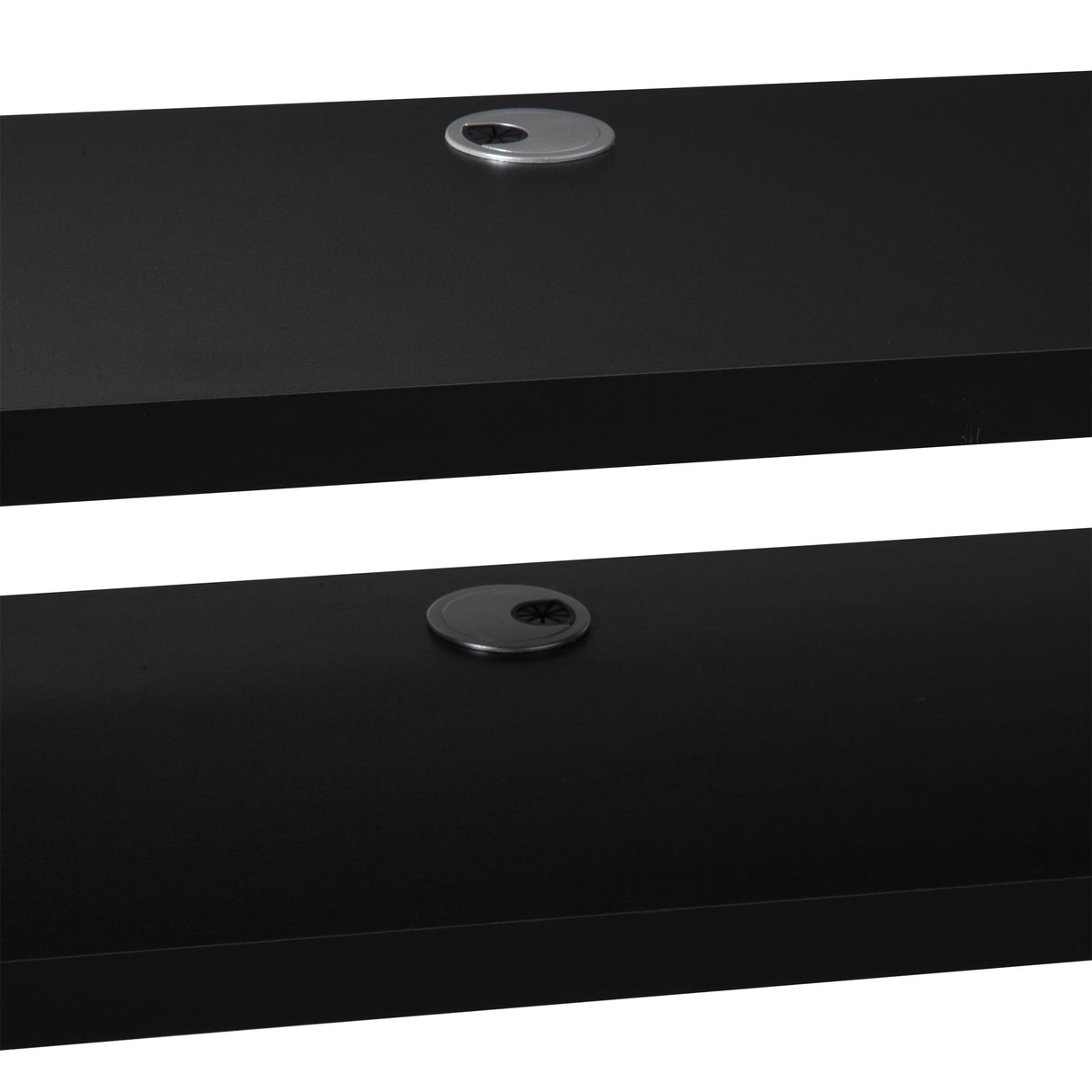 Wooden TV Stand 152.4cm Wide Wall Mounted - Velmora