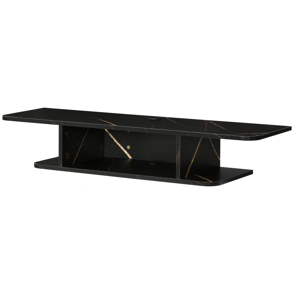 Particleboard Wall Mounted Floating TV Stand 105cm Wide - Velmora