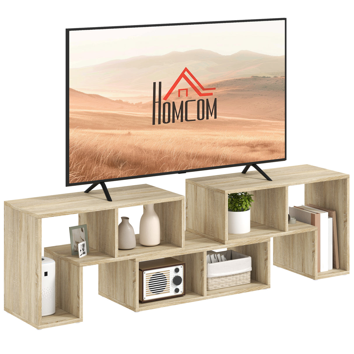 Particle Board Wall Mounted TV Stand 180cm Wide - Velmora