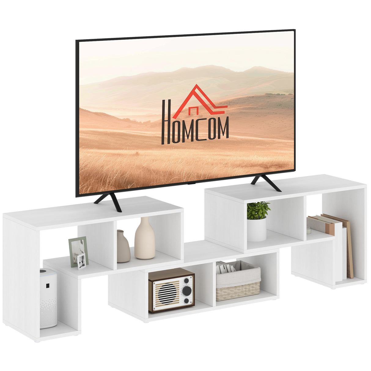Particle Board Wall Mounted TV Stand 180cm Wide - Velmora