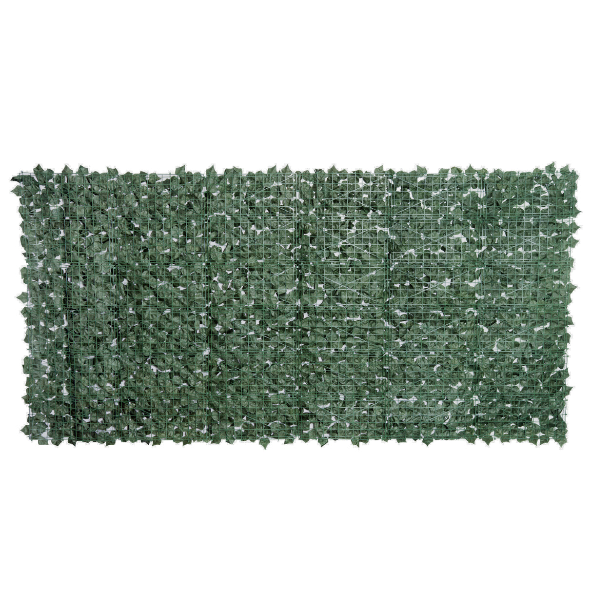 PE Artificial Leaf Hedge Screen Privacy Garden Fence Panel 300cm Wide x 150 High - Velmora
