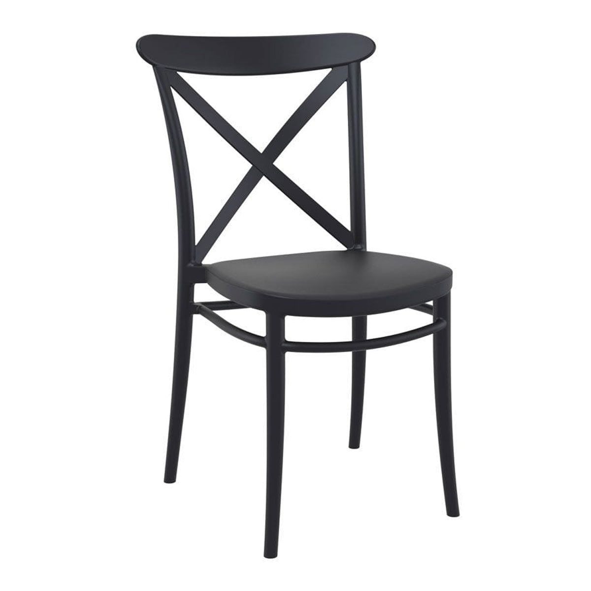 Plastic Accent Chair Stackable - Cross