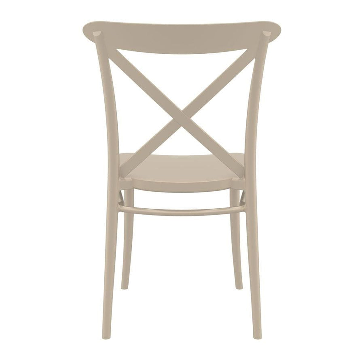 Plastic Accent Chair Stackable - Cross