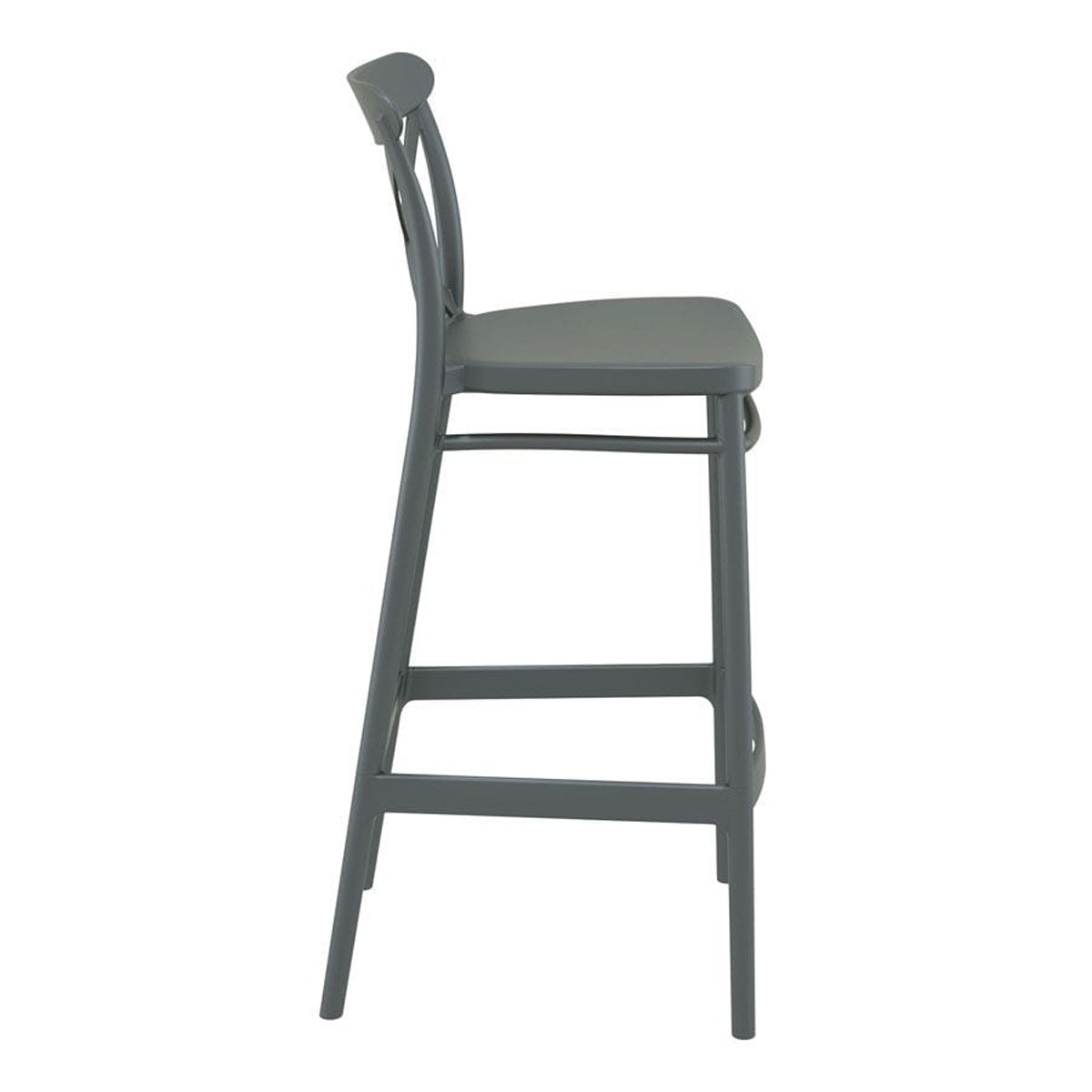 Plastic Bar Stool - Cross