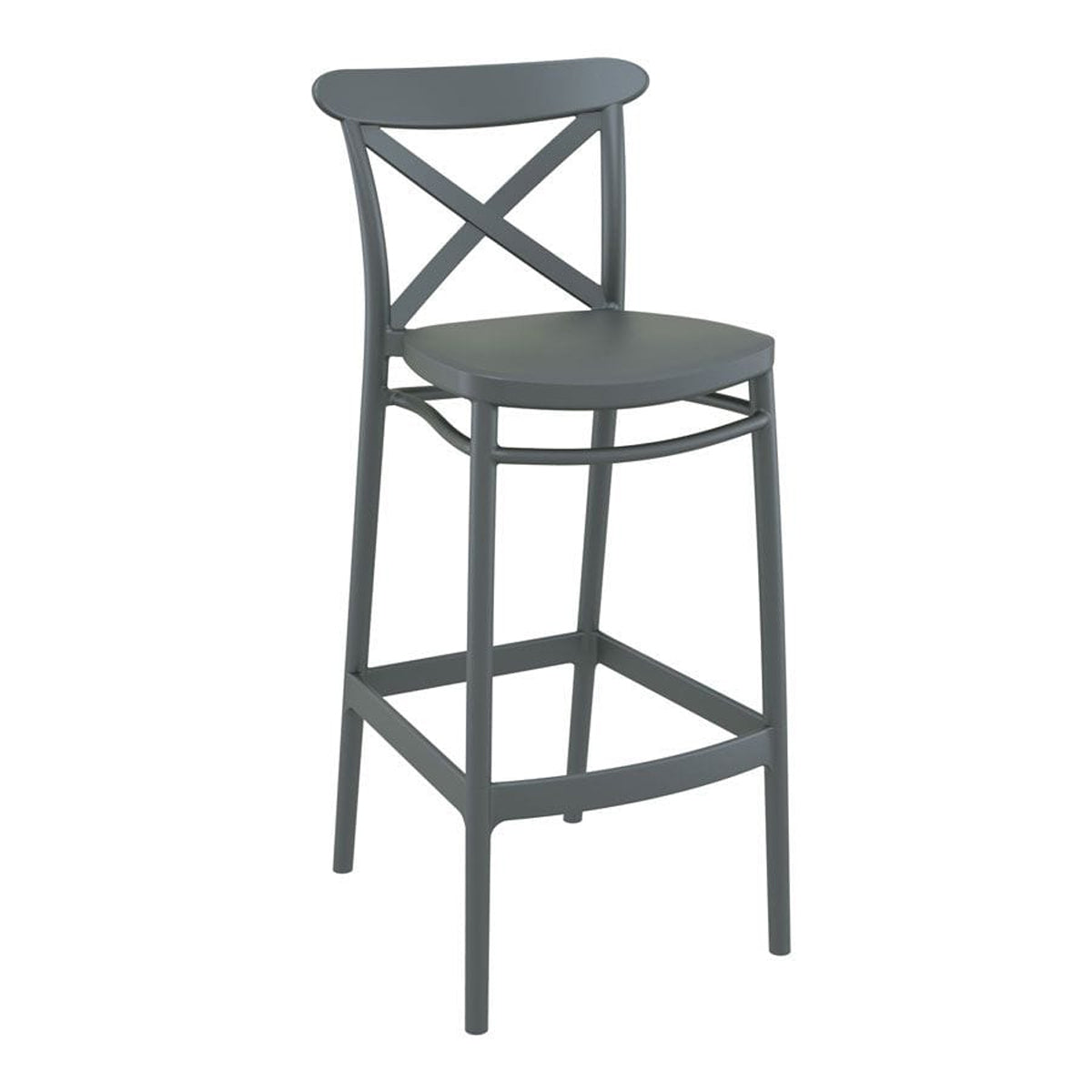 Plastic Bar Stool - Cross