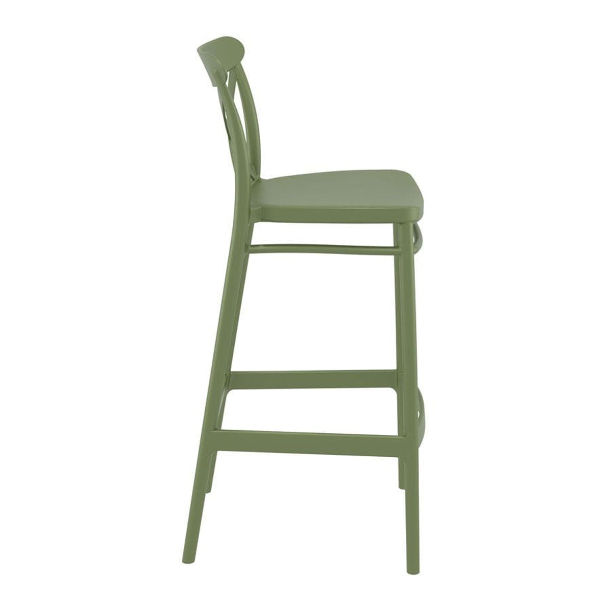 Plastic Bar Stool - Cross