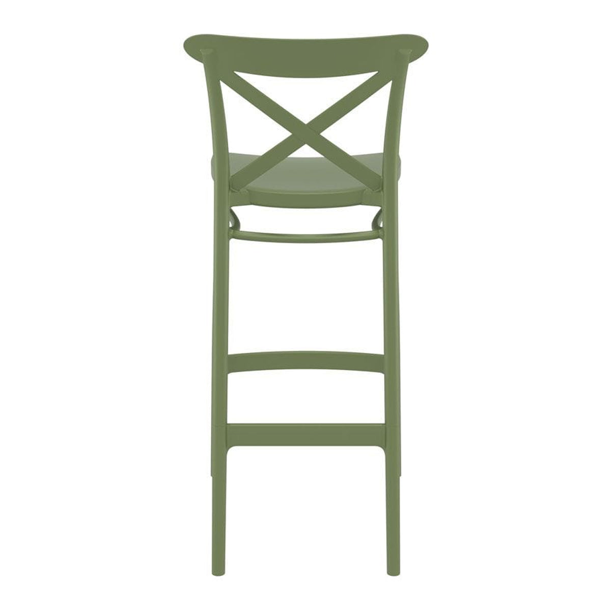 Plastic Bar Stool - Cross