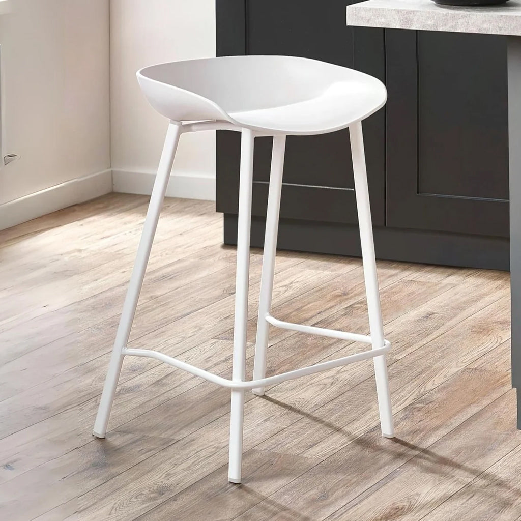 Plastic Bar Stools in Set of 2 - Renzo