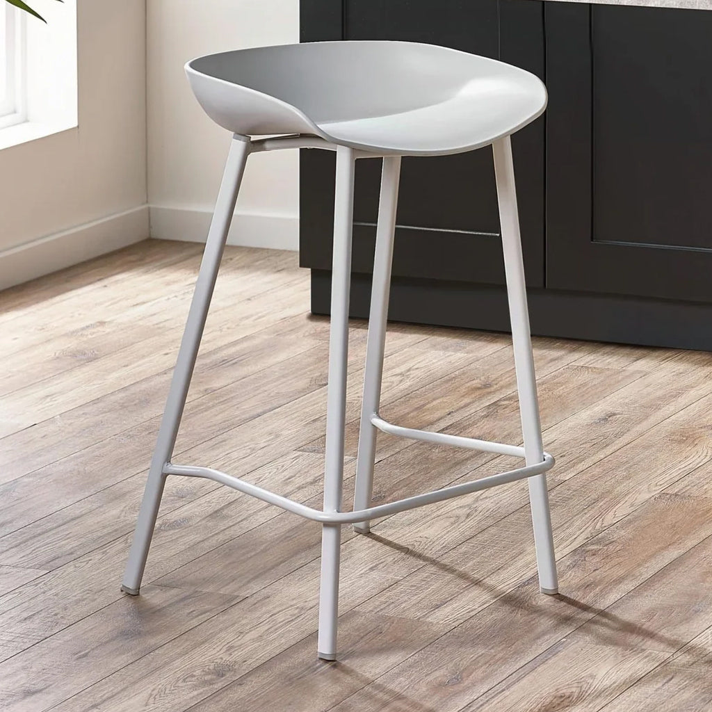 Plastic Bar Stools in Set of 2 - Renzo