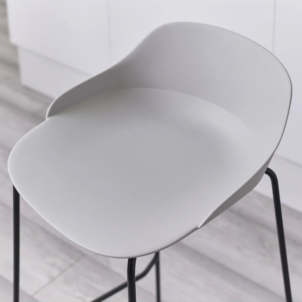 Plastic Bar Stools in Set of 2 - Rocco