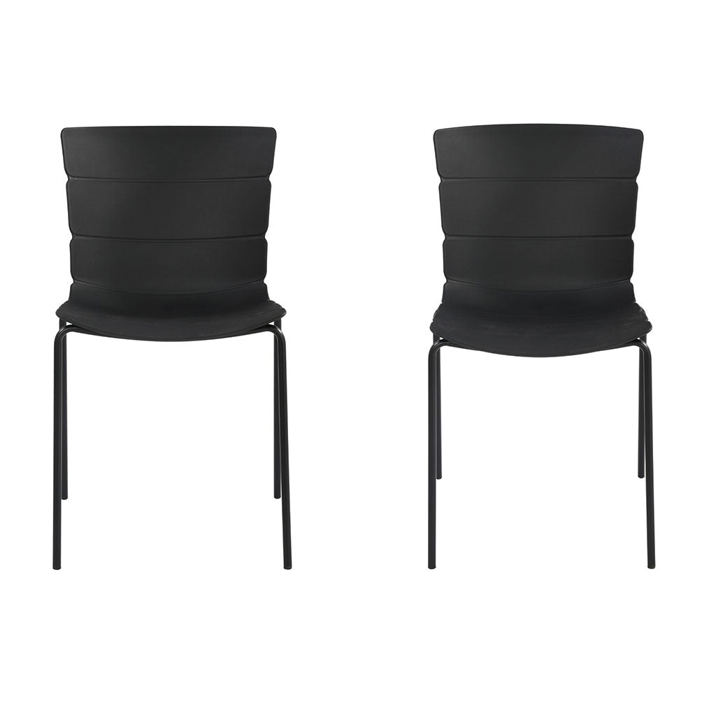 Plastic Dining Chairs in Set Of 2 Bali - Aspen