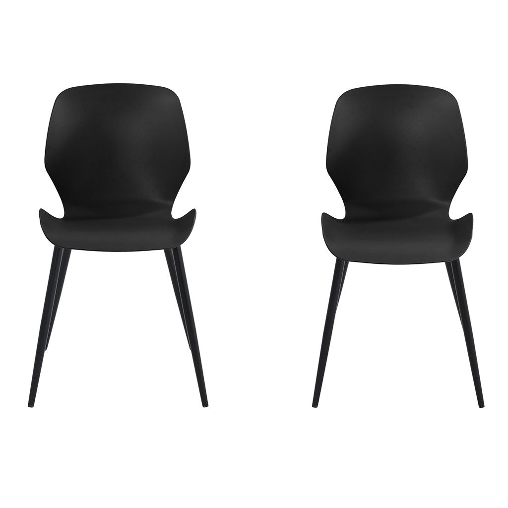 Plastic Dining Chairs in Set Of 2 Carnaby - Aspen