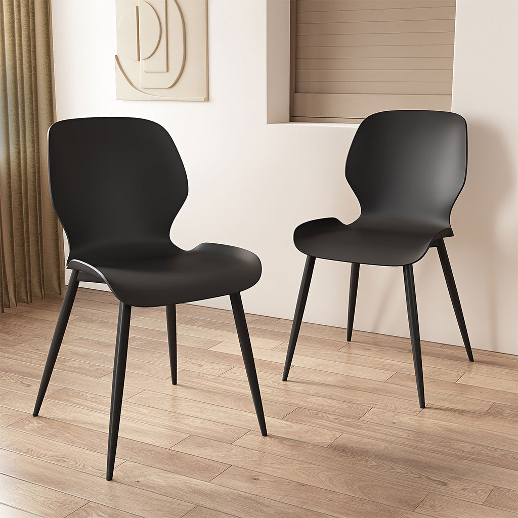 Plastic Dining Chairs in Set Of 2 Carnaby - Aspen