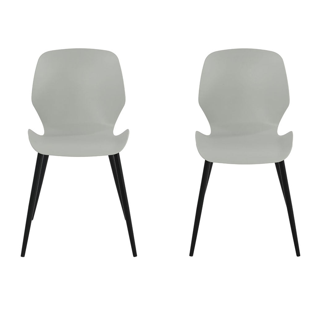 Plastic Dining Chairs in Set Of 2 Carnaby - Aspen