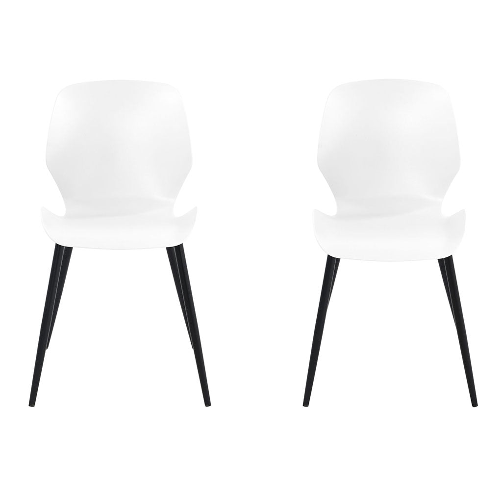 Plastic Dining Chairs in Set Of 2 Carnaby - Aspen