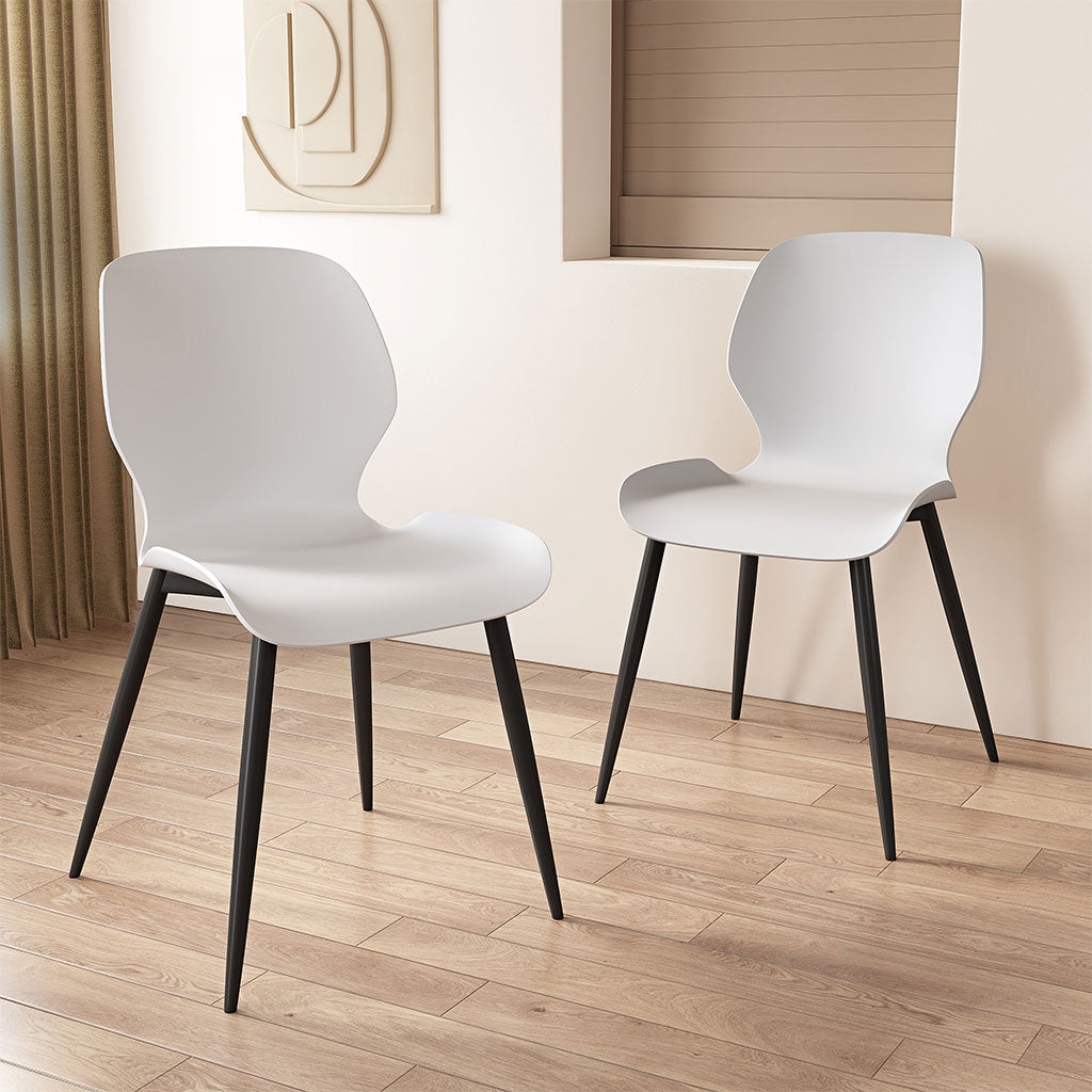 Plastic Dining Chairs in Set Of 2 Carnaby - Aspen