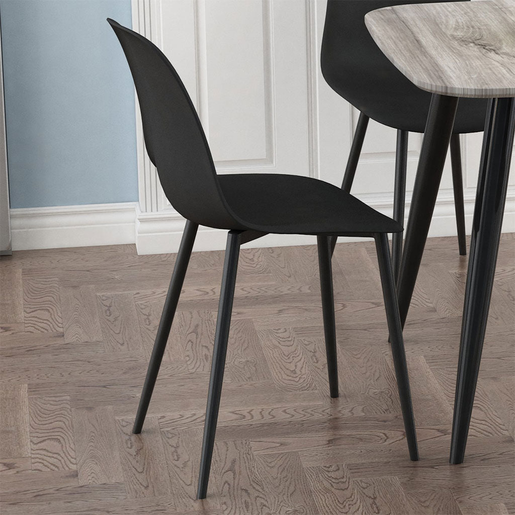 Plastic Dining Chairs in Set Of 2 Curve - Aspen