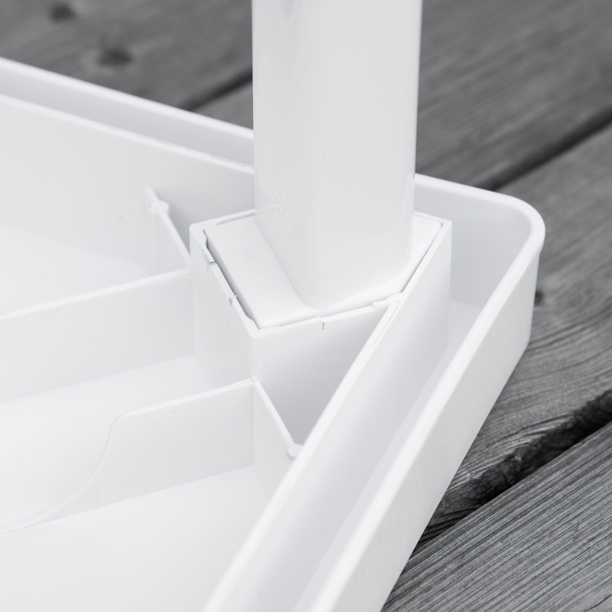 Plastic Garden Side Table Square for Drink Snack - Velmora