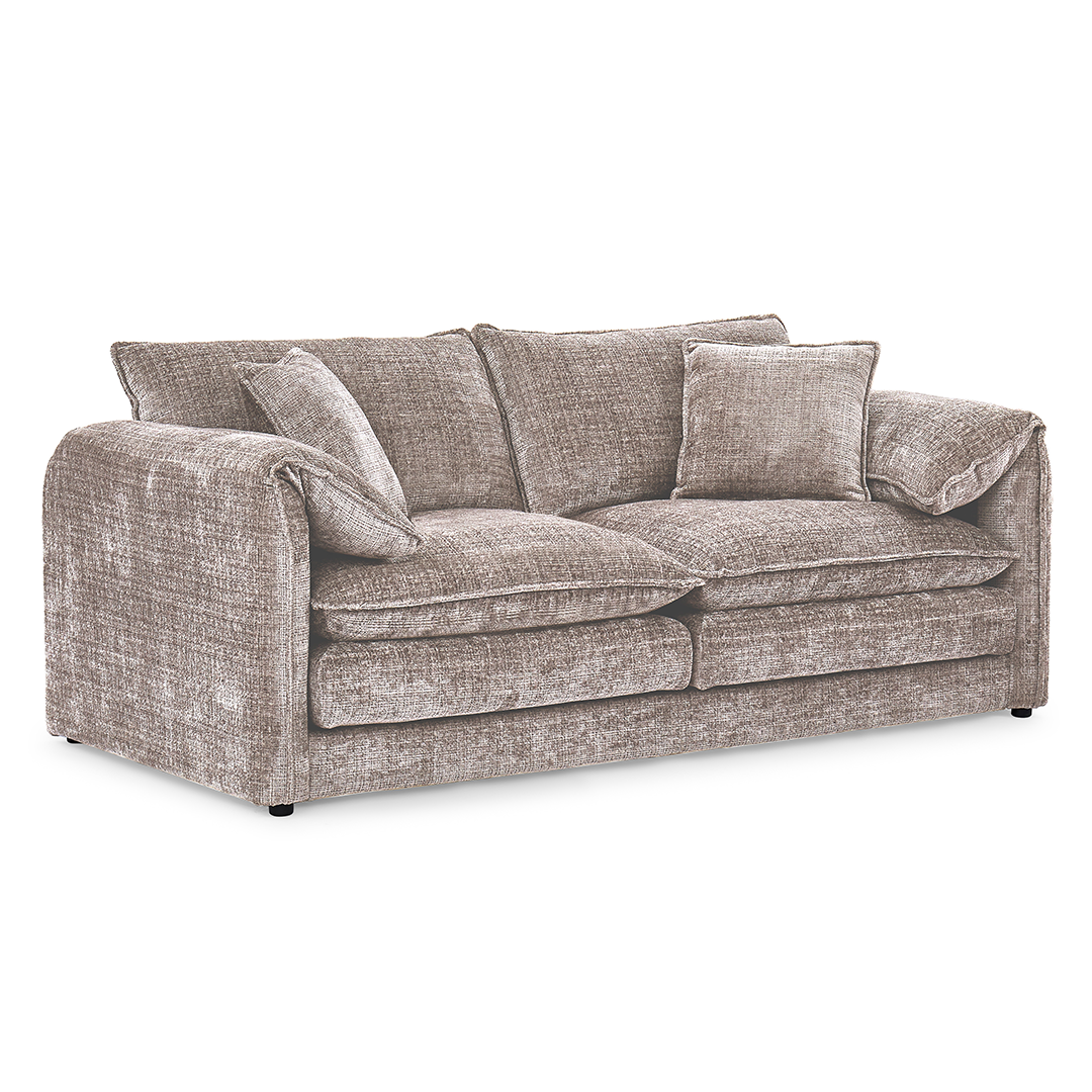 Plush Chenille Fabric 3 + 2 Sofa Set - Solaya