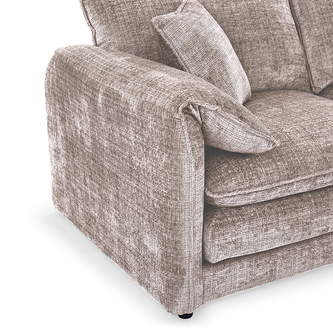 Plush Chenille Fabric 3 + 2 Sofa Set - Solaya