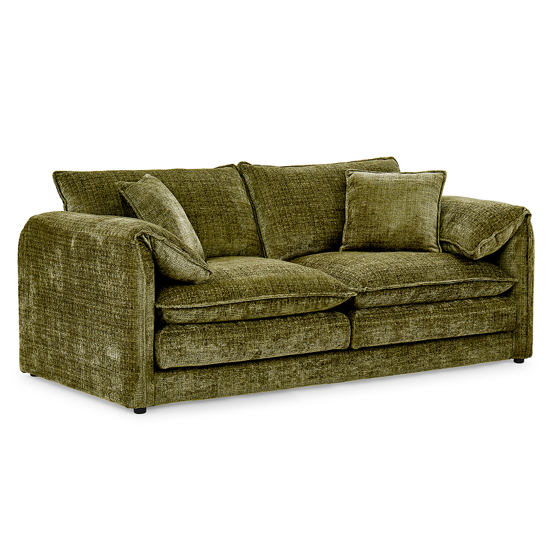 Plush Chenille Fabric 3 + 2 Sofa Set - Solaya