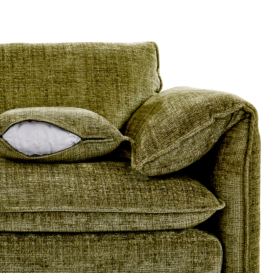 Plush Chenille Fabric 3 + 2 Sofa Set - Solaya