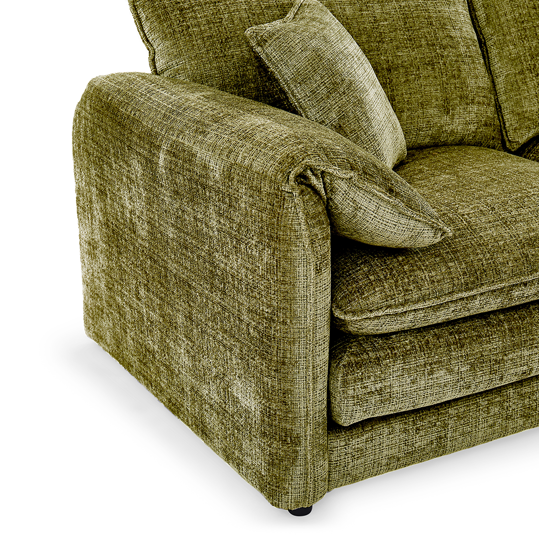 Plush Chenille Fabric 3 + 2 Sofa Set - Solaya