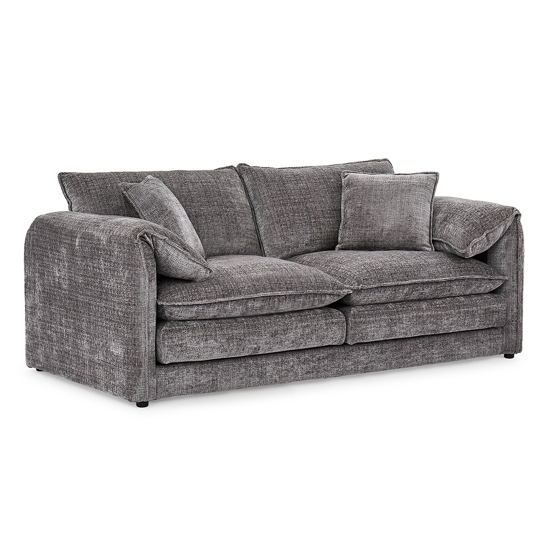 Plush Chenille Fabric 3 + 2 Sofa Set - Solaya