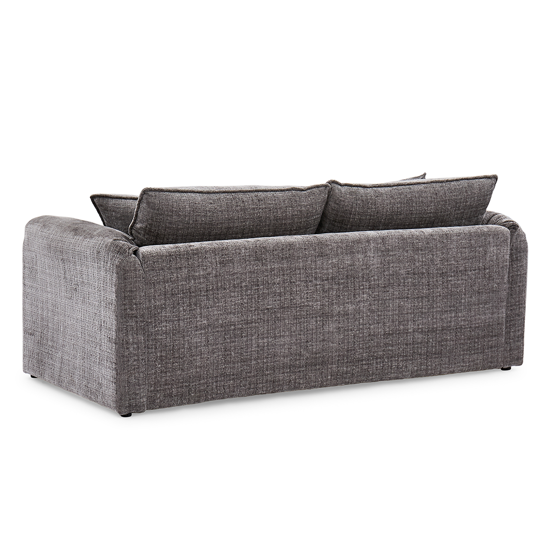Plush Chenille Fabric 3 Seater Sofa - Solaya