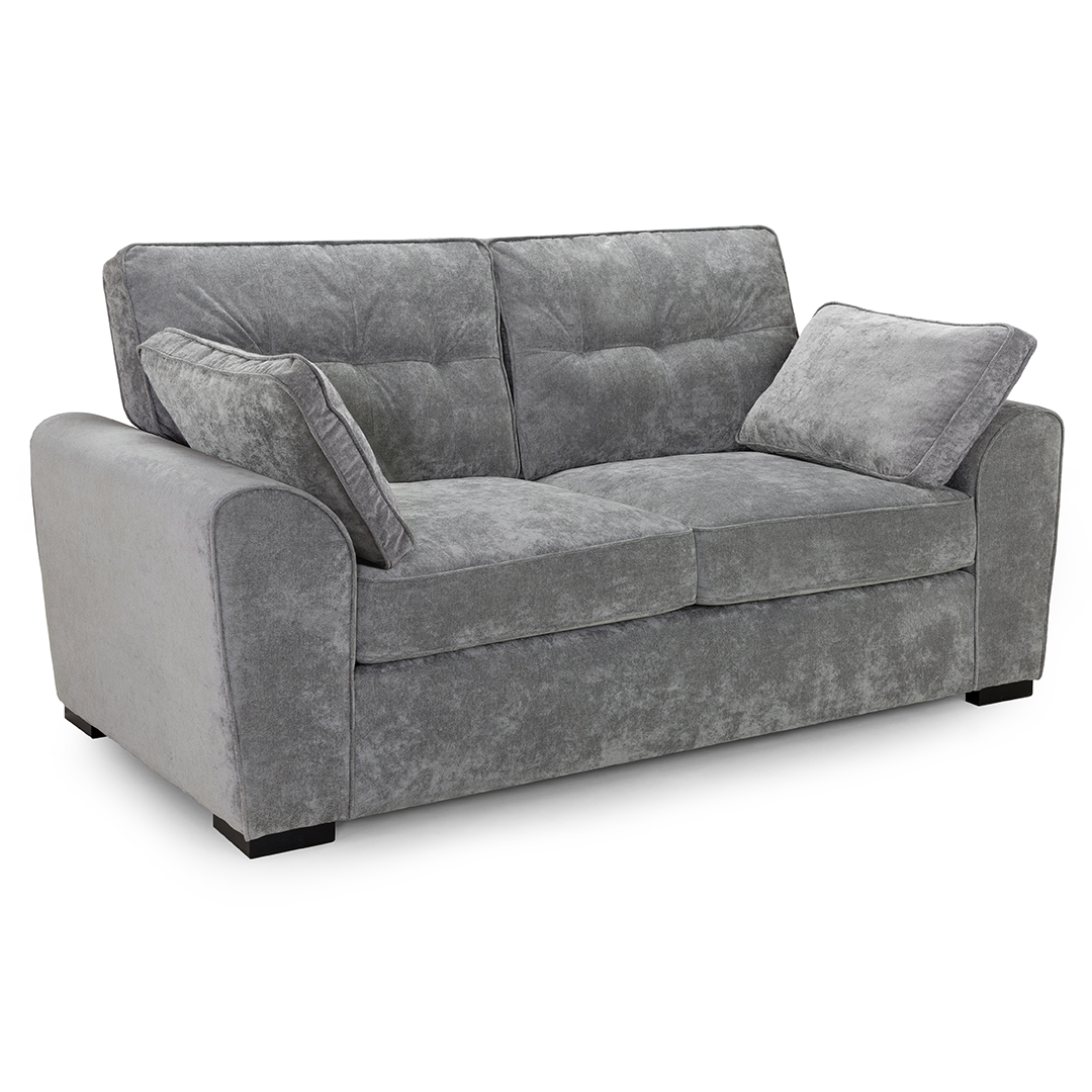 Plush Fabric 3 Seater Sofa - Maxwell