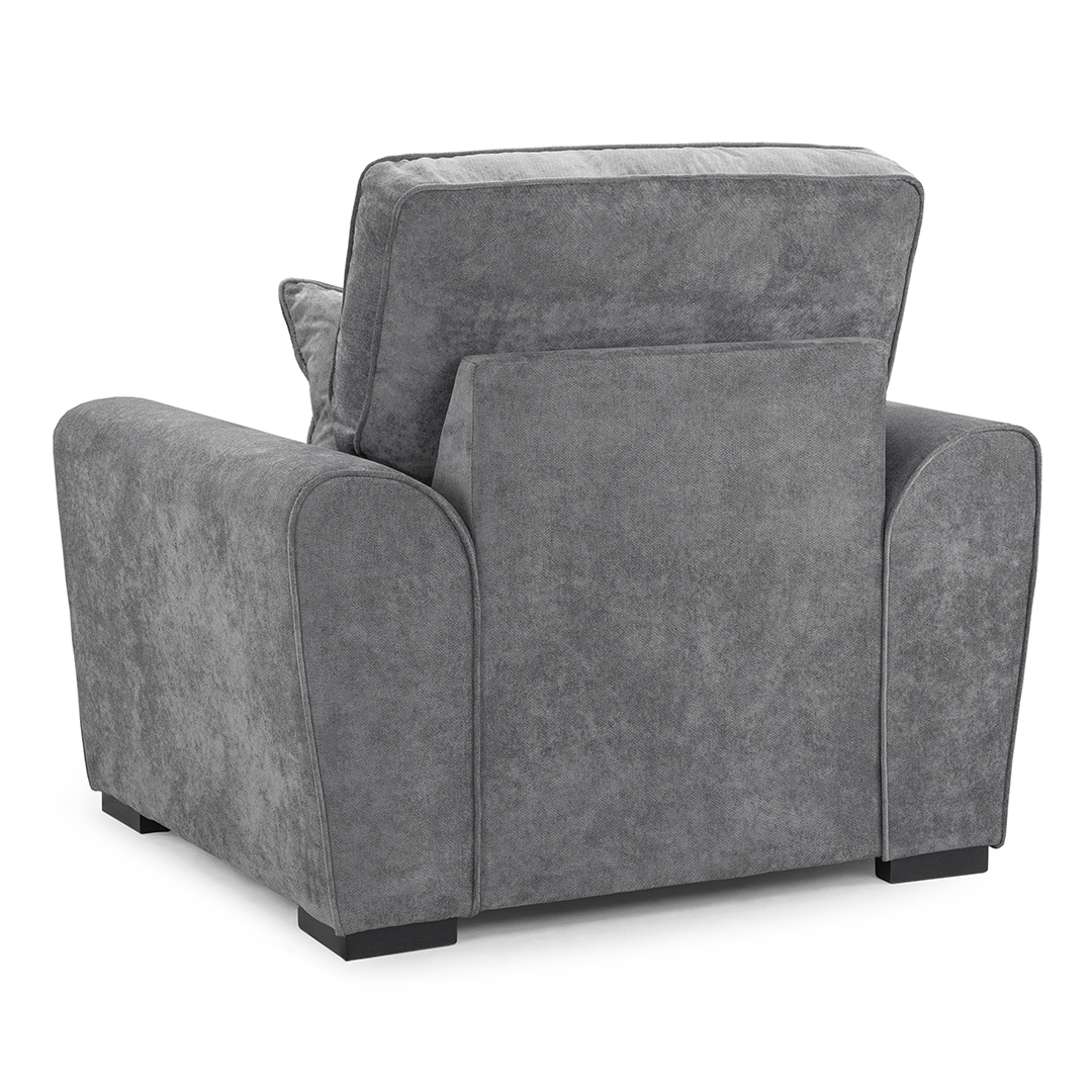 Plush Fabric Armchair - Maxwell