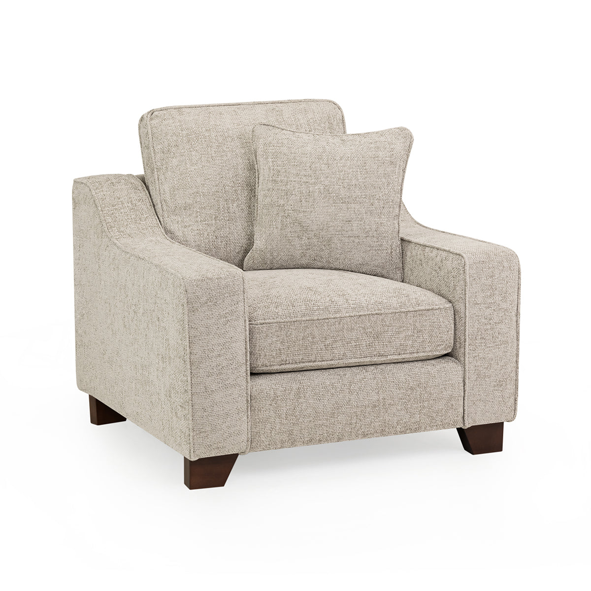 Plush Fabric Armchair - Nebraska