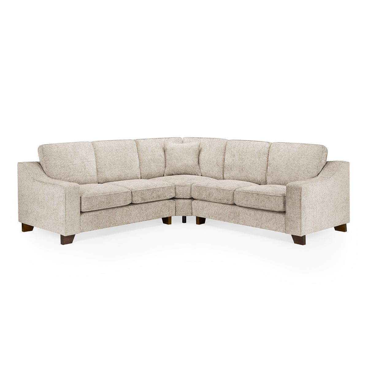 Plush Fabric Corner Sofa Large - Nebraska