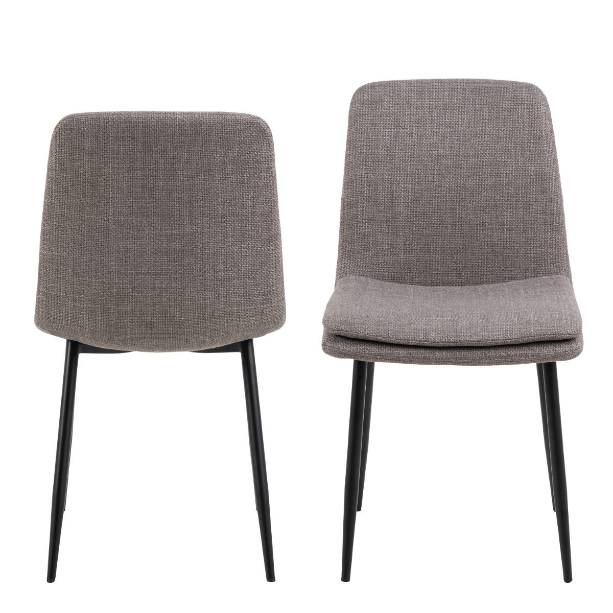 Plush Fabric Dining Chairs in Set Of 4 - Becca