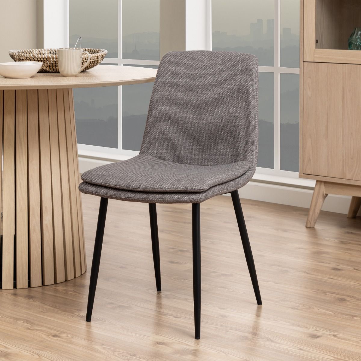 Plush Fabric Dining Chairs in Set Of 4 - Becca