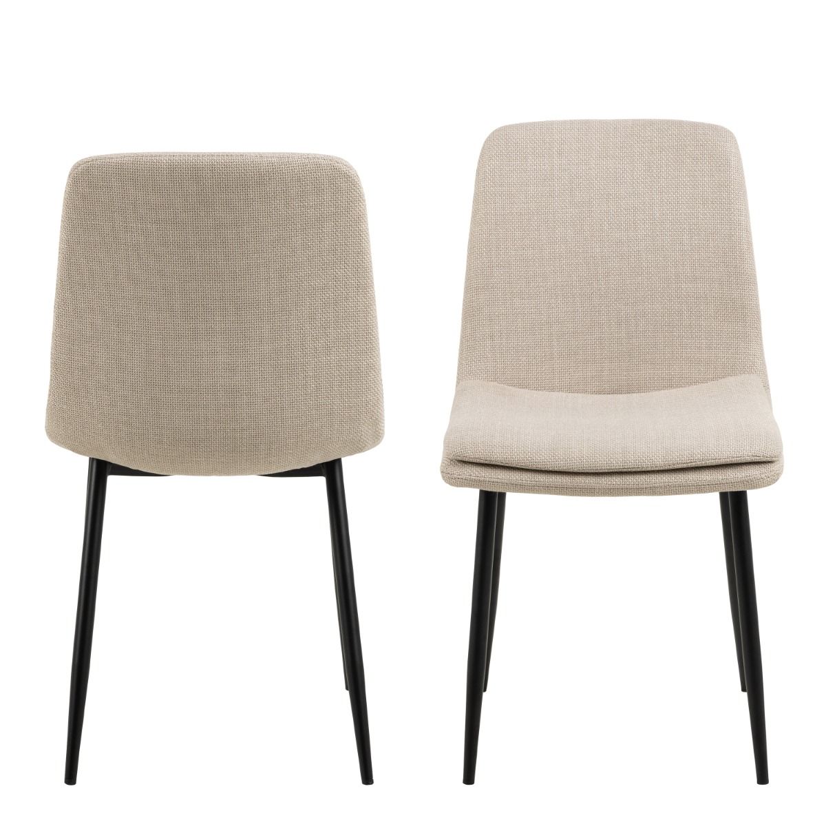Plush Fabric Dining Chairs in Set Of 4 - Becca