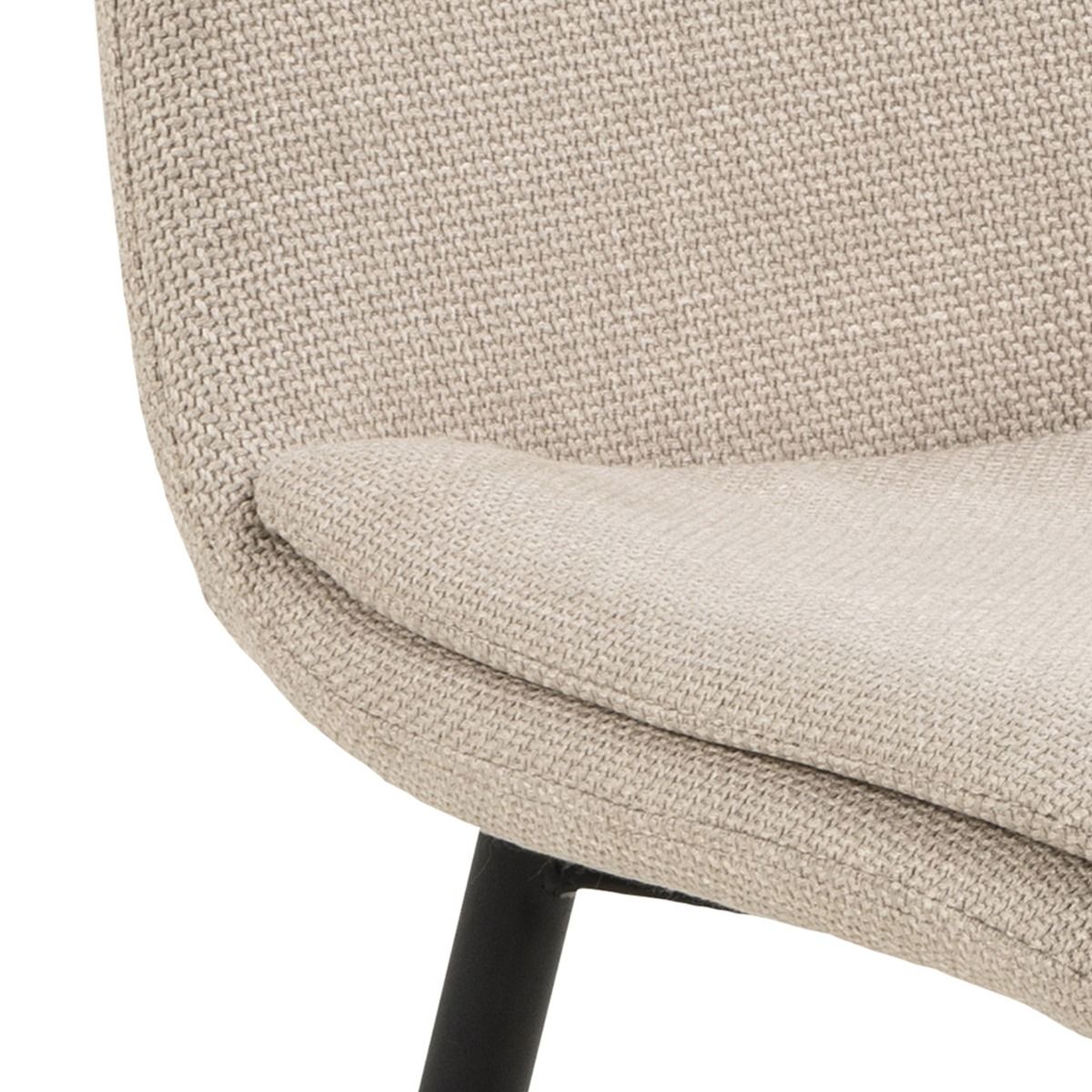 Plush Fabric Dining Chairs in Set Of 4 - Becca