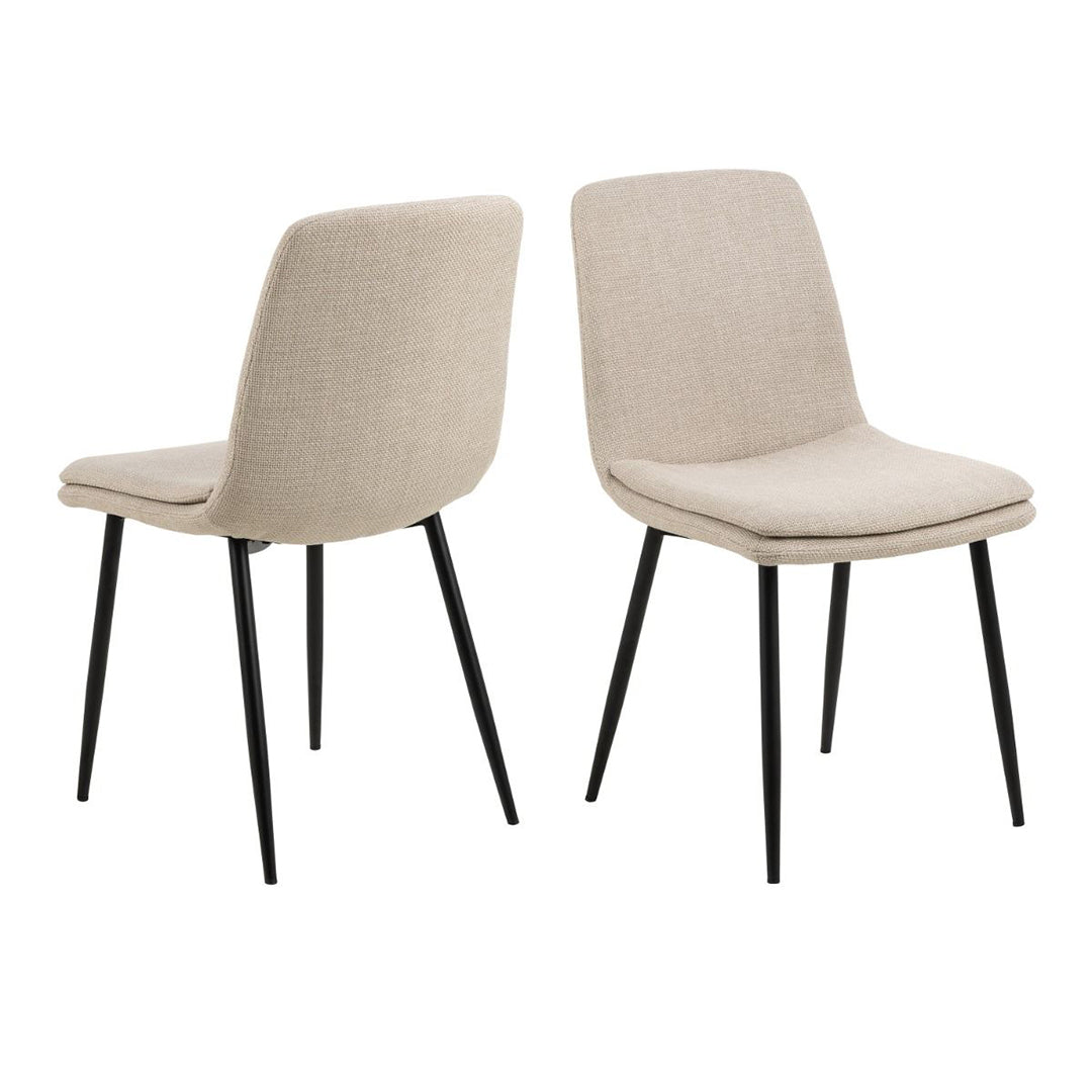 Plush Fabric Dining Chairs in Set Of 4 - Becca